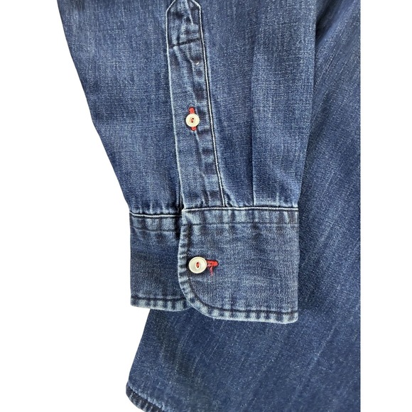 UNTUCKIT Men's Epluchage Buttondown Longsleeve Blue Denim Shirt XX-Large - Picture 3 of 8